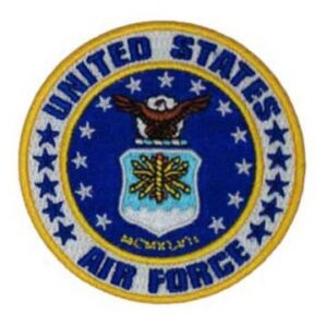 Air Force White Seal & Stars Patch