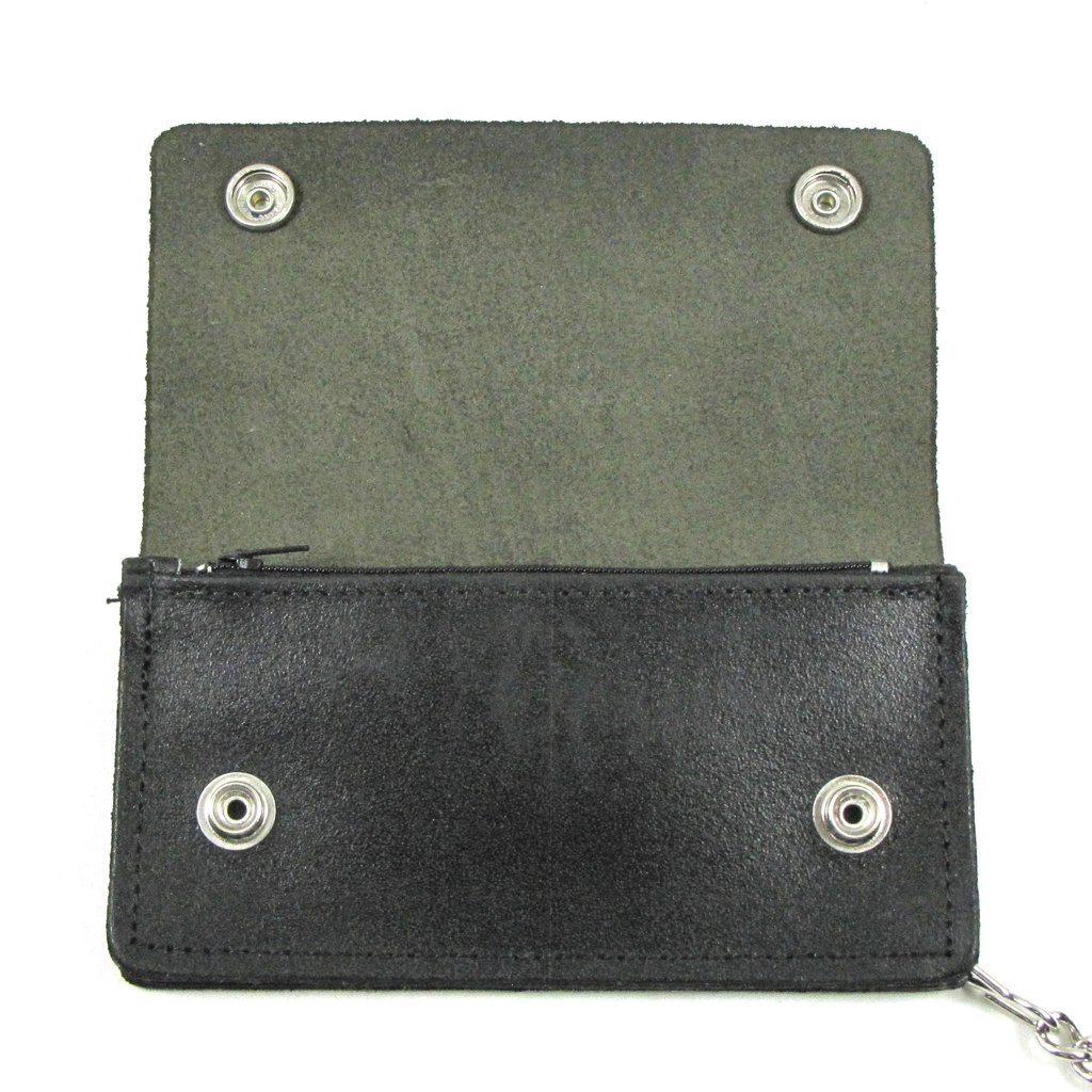 Grey U.S. Flag Biker Wallet