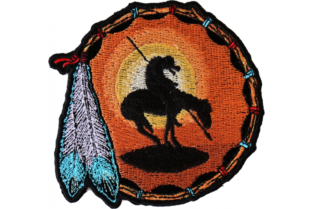 End of Trail Native American Patch Large