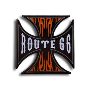 Route 66 Pin Maltese Cross