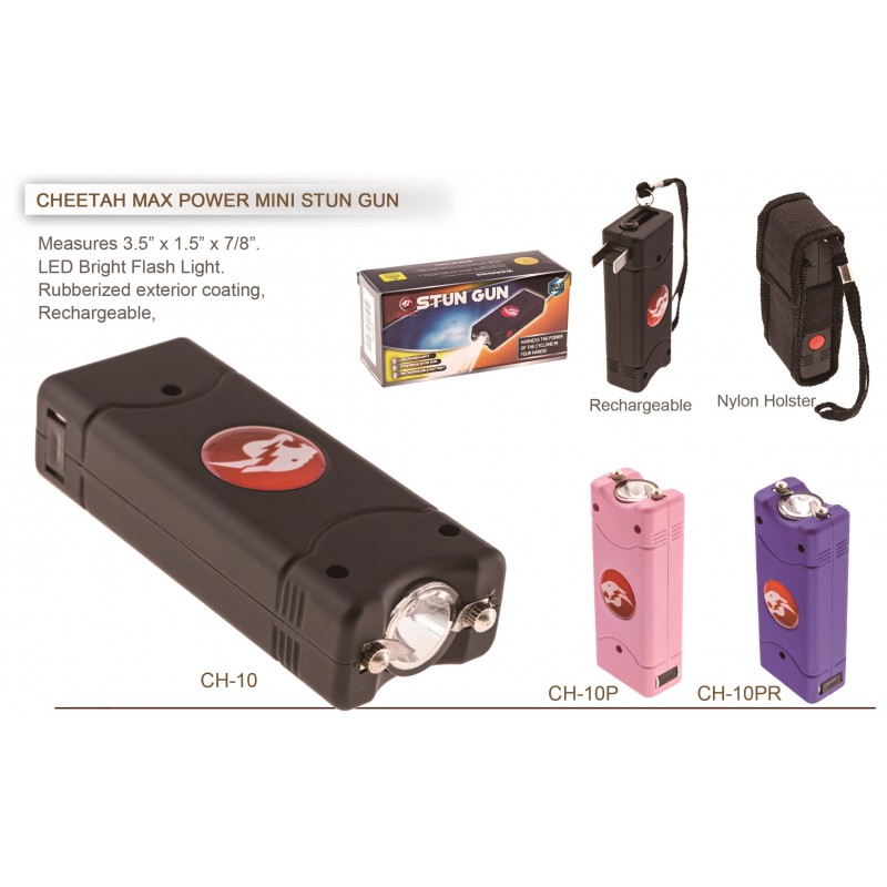 CHEETAH MAX POWER MINI STUN GUN SELF DEFENSE