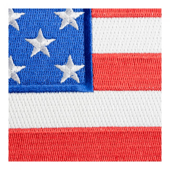 American Flag Black Border Patch