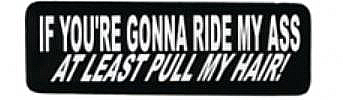 If You're Gonna Ride My Ass, At Least Pull My Hair