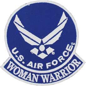 USAF United States Air Force Woman Warrior Embroidered Patch