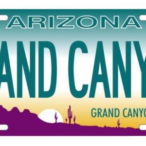 Arizona Grand Canyon License Plate