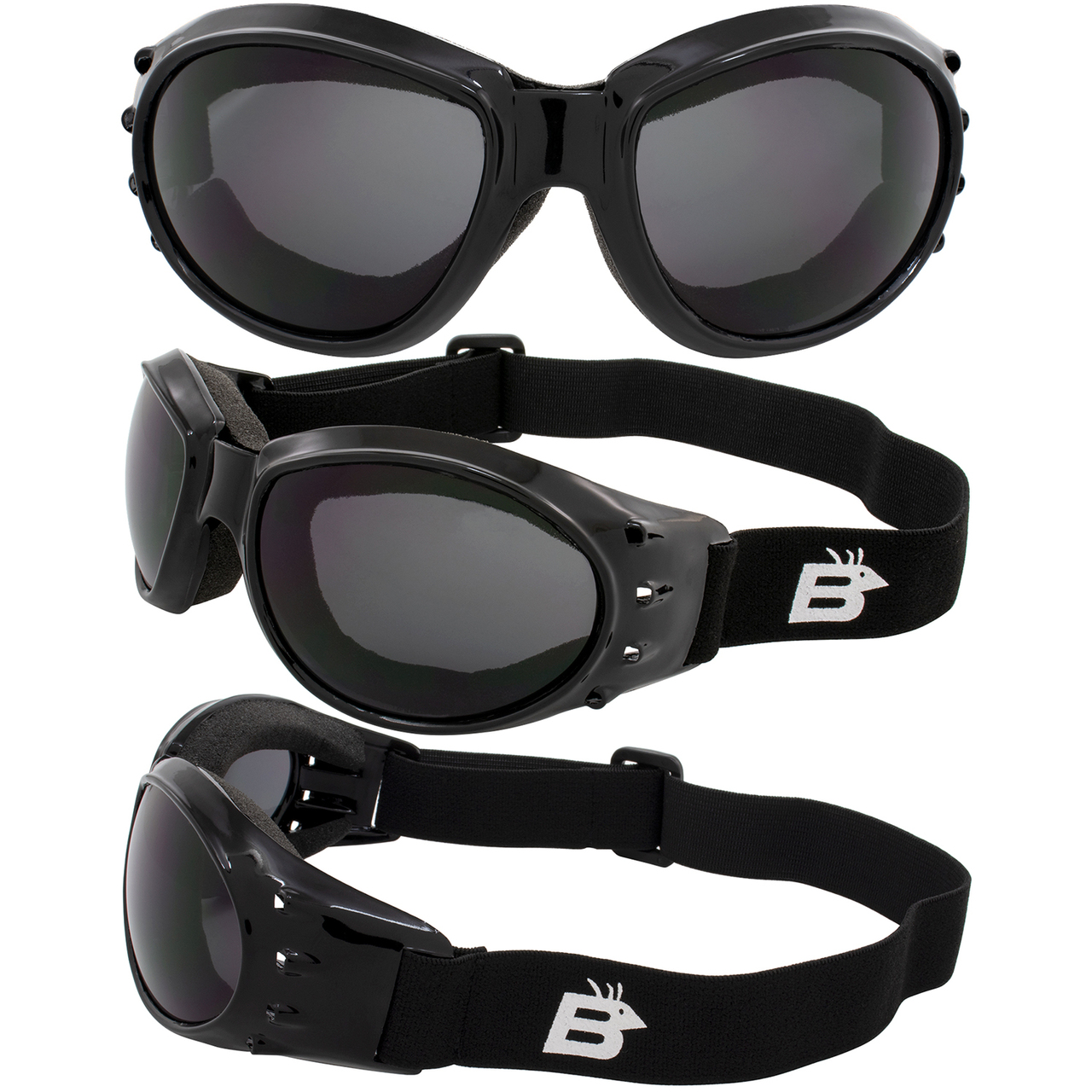 Eagle Motorcycle Goggles clear mirror