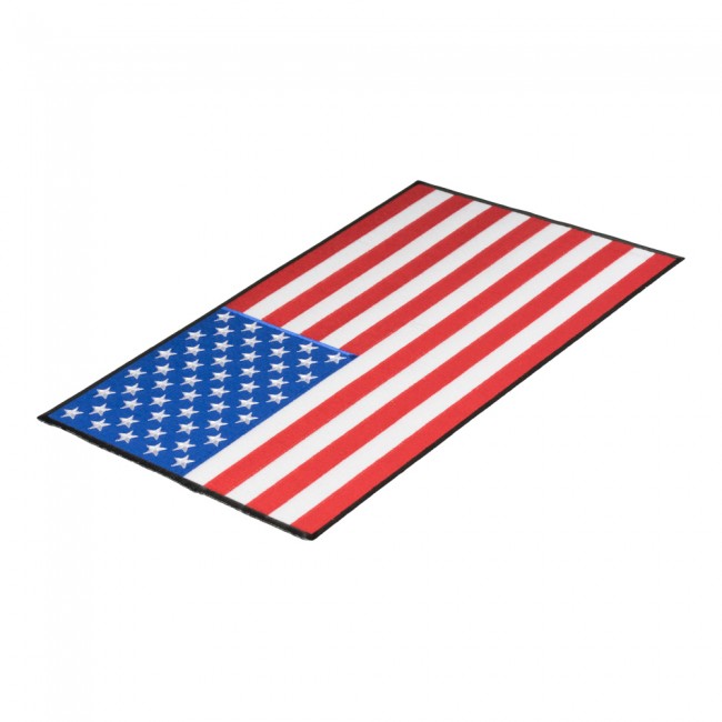 American Flag Black Border Patch