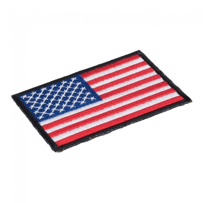 American Flag Black Border Patch