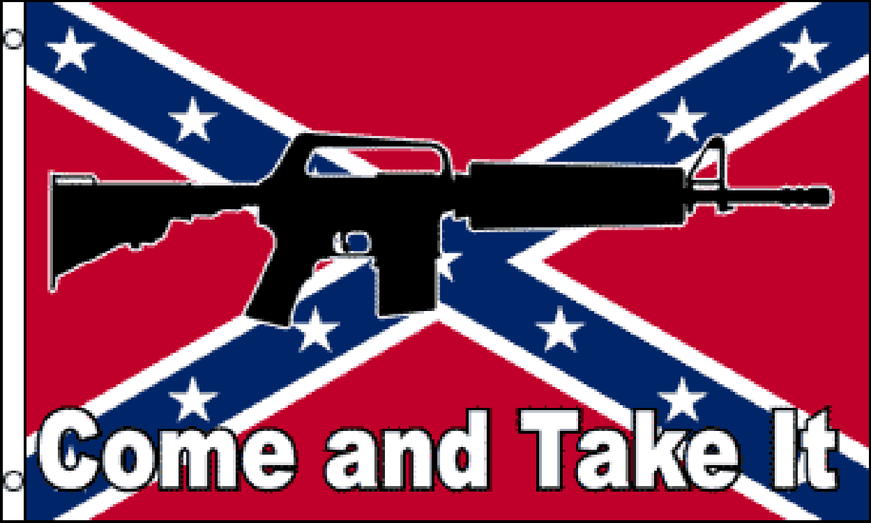 3x5 Come and Take It Rebel Flag
