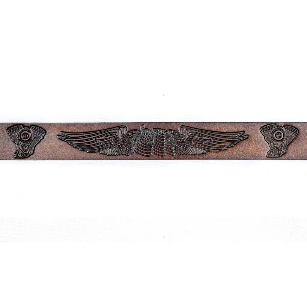 Motorcycle Engines and Wings Biker Belt