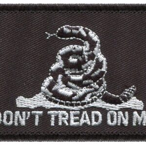 DON'T TREAD ON ME Gadsden Flag Black Patch