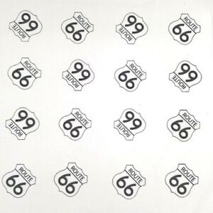 Route 66 Shield White Bandana