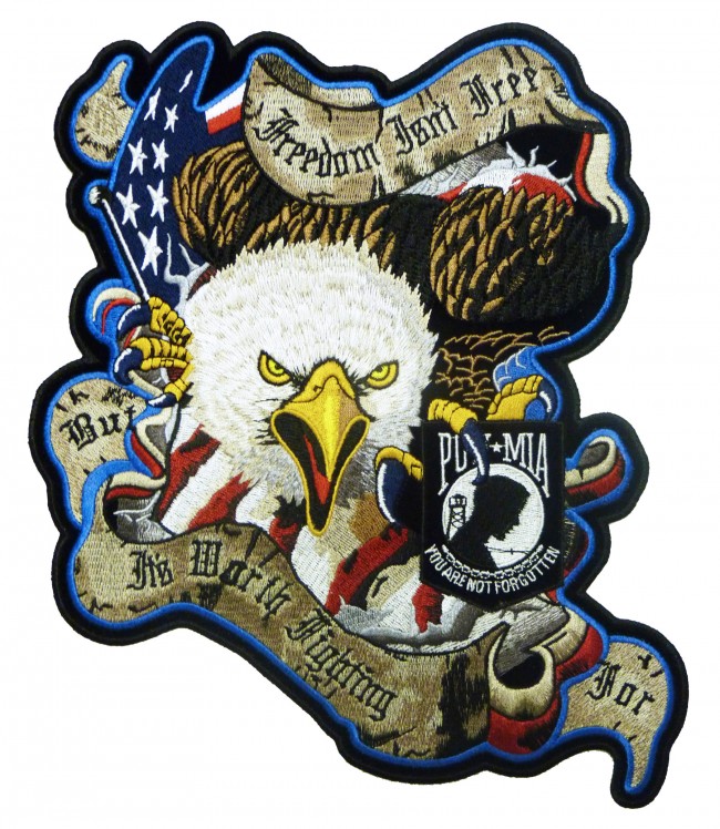Freedom Isn't Free POW Eagle Patch