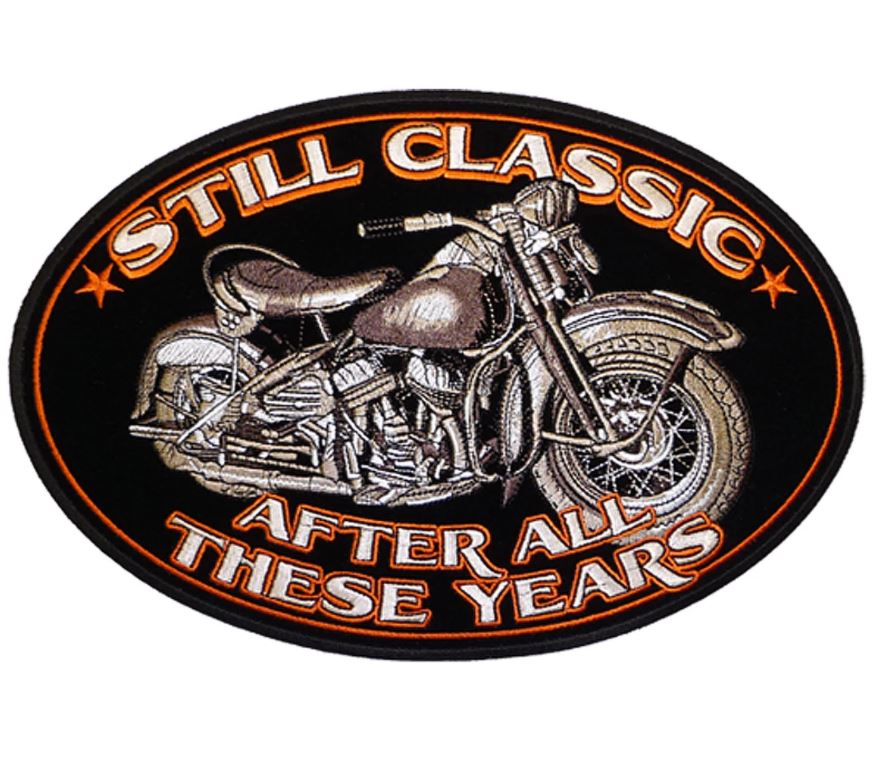 Classic Bike Oval Patch