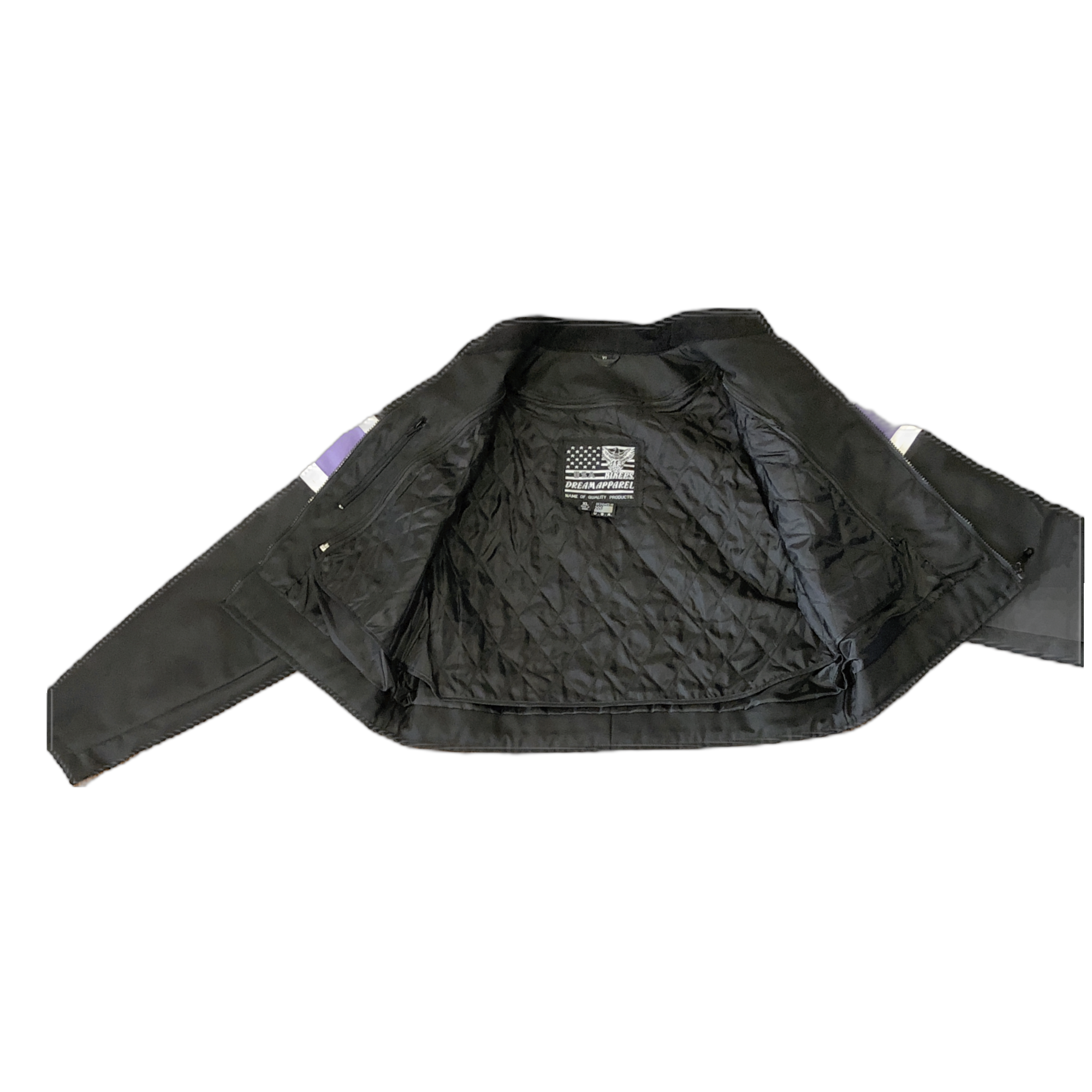 Purple Reflective Textile Racer Jacket