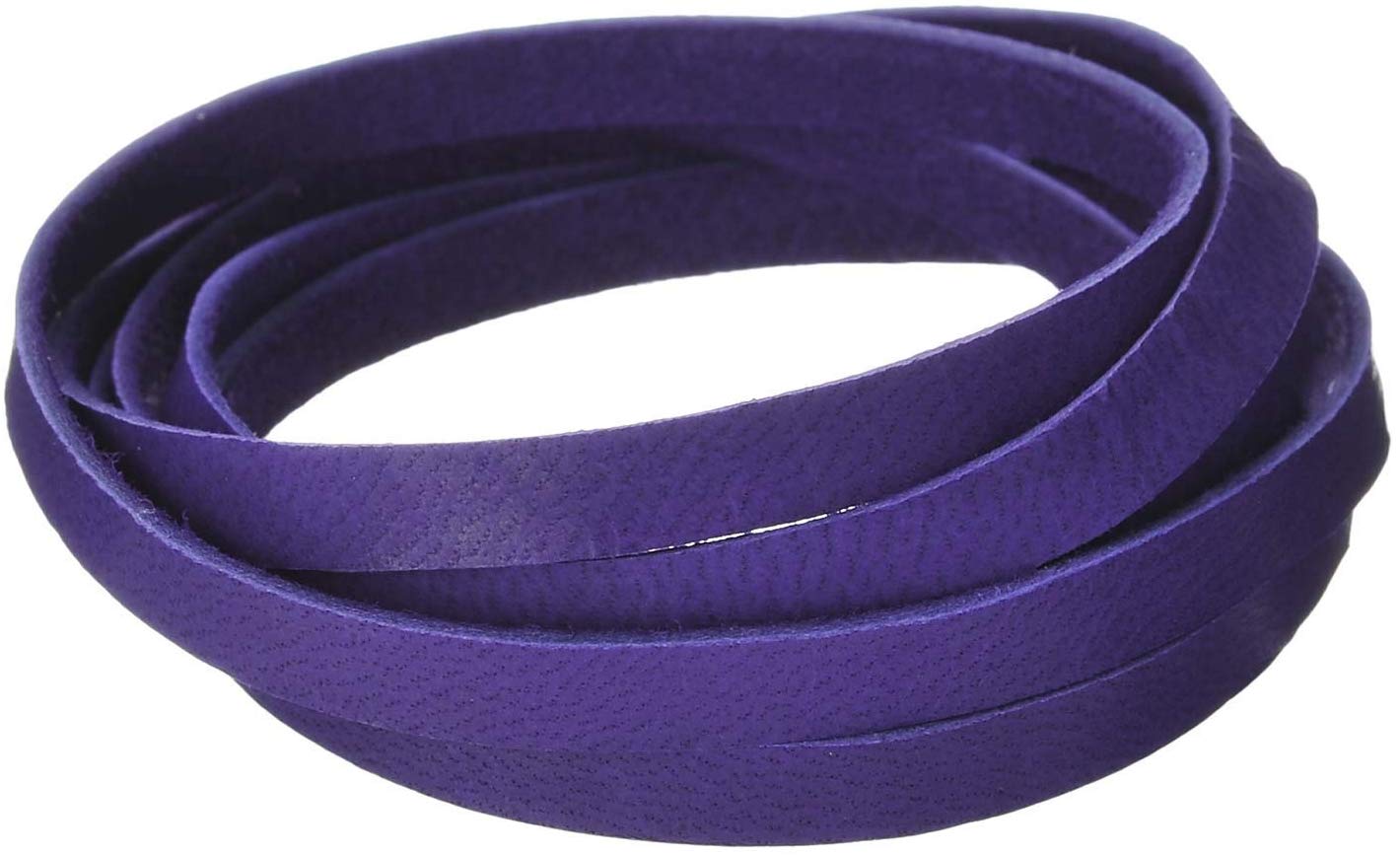 Purple leather lacing
