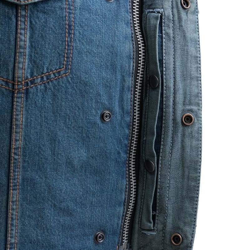 Men's Motorcycle Denim Vest