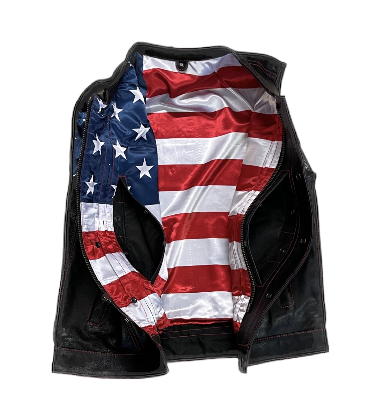 Born Free Men's Motorcycle Leather Vest  inside