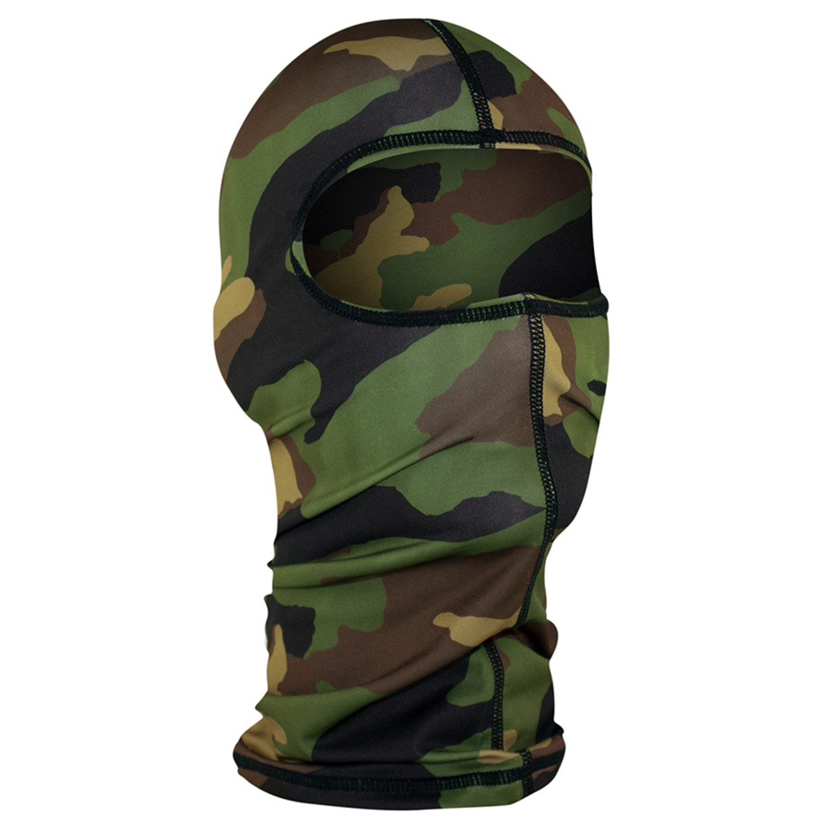 Woodland Camo Nylon Balaclava