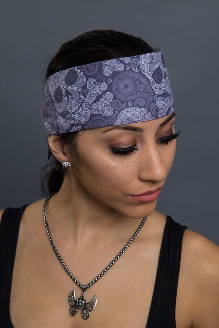 Gray Paisley Skulls EZ Dana