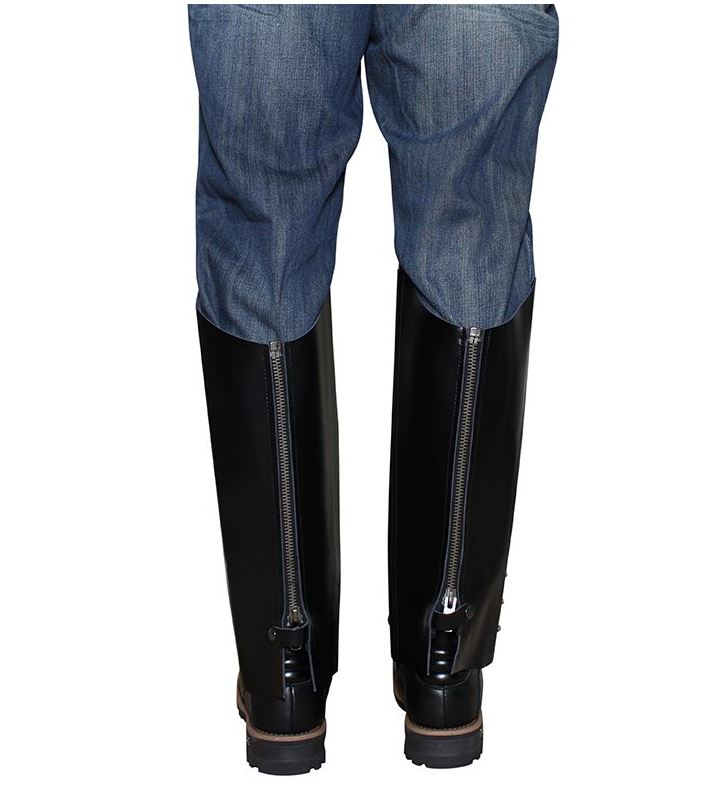 Half Chaps with Zipper and Studs