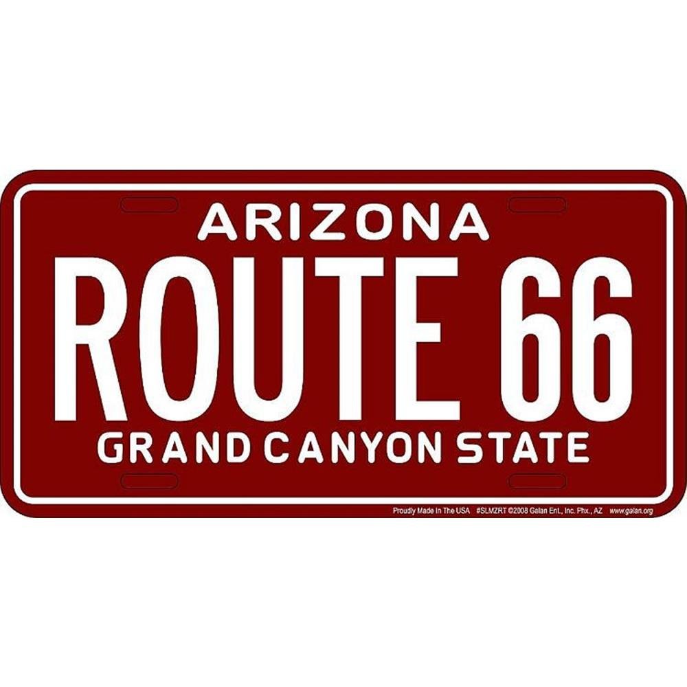 66 AZ Old 1980s License Plate