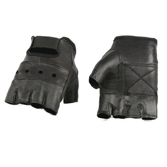 LEATHER FINGERLESS GLOVES
