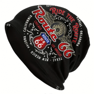 Route 66 Ride the Route Black Beanie