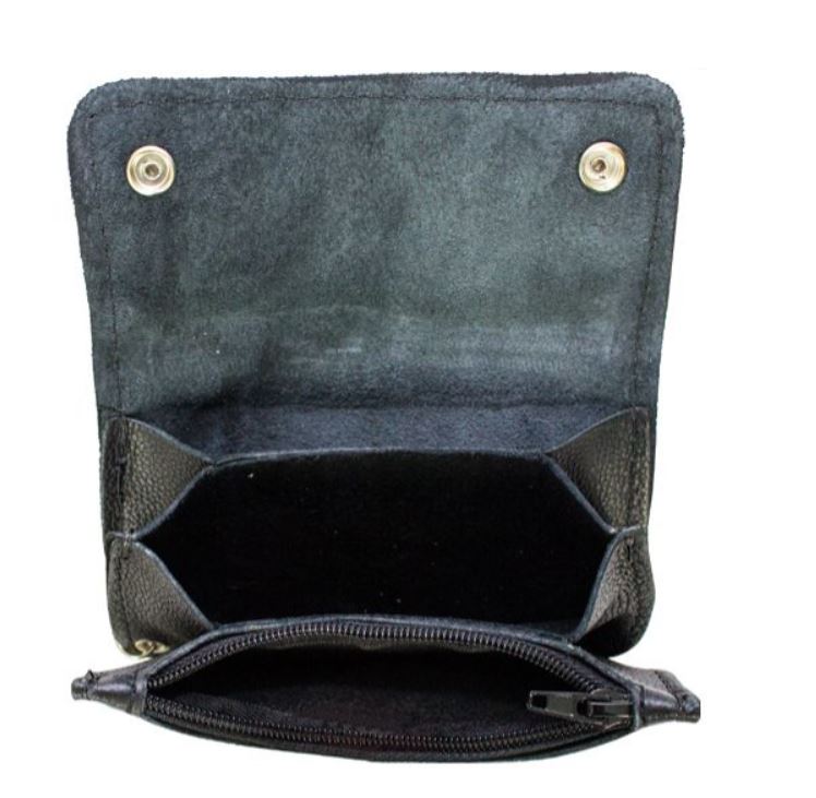Black Biker Bifold Chain Wallet