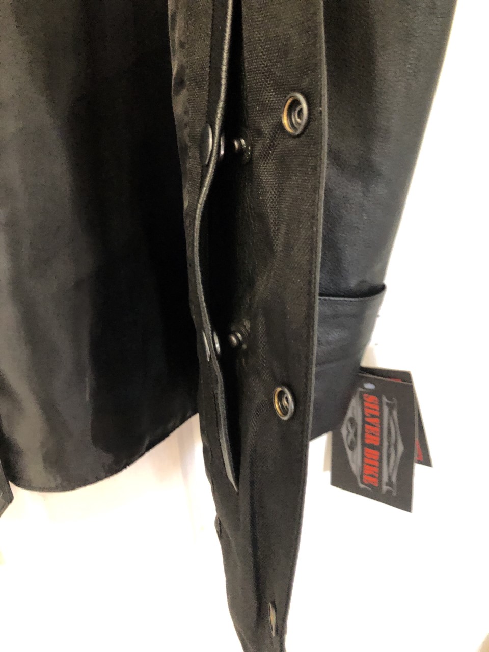 Men's Black Leather Vest - Plain Sides