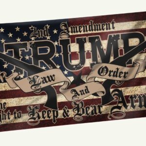 Trump 2nd Amendment Law & Order Flag