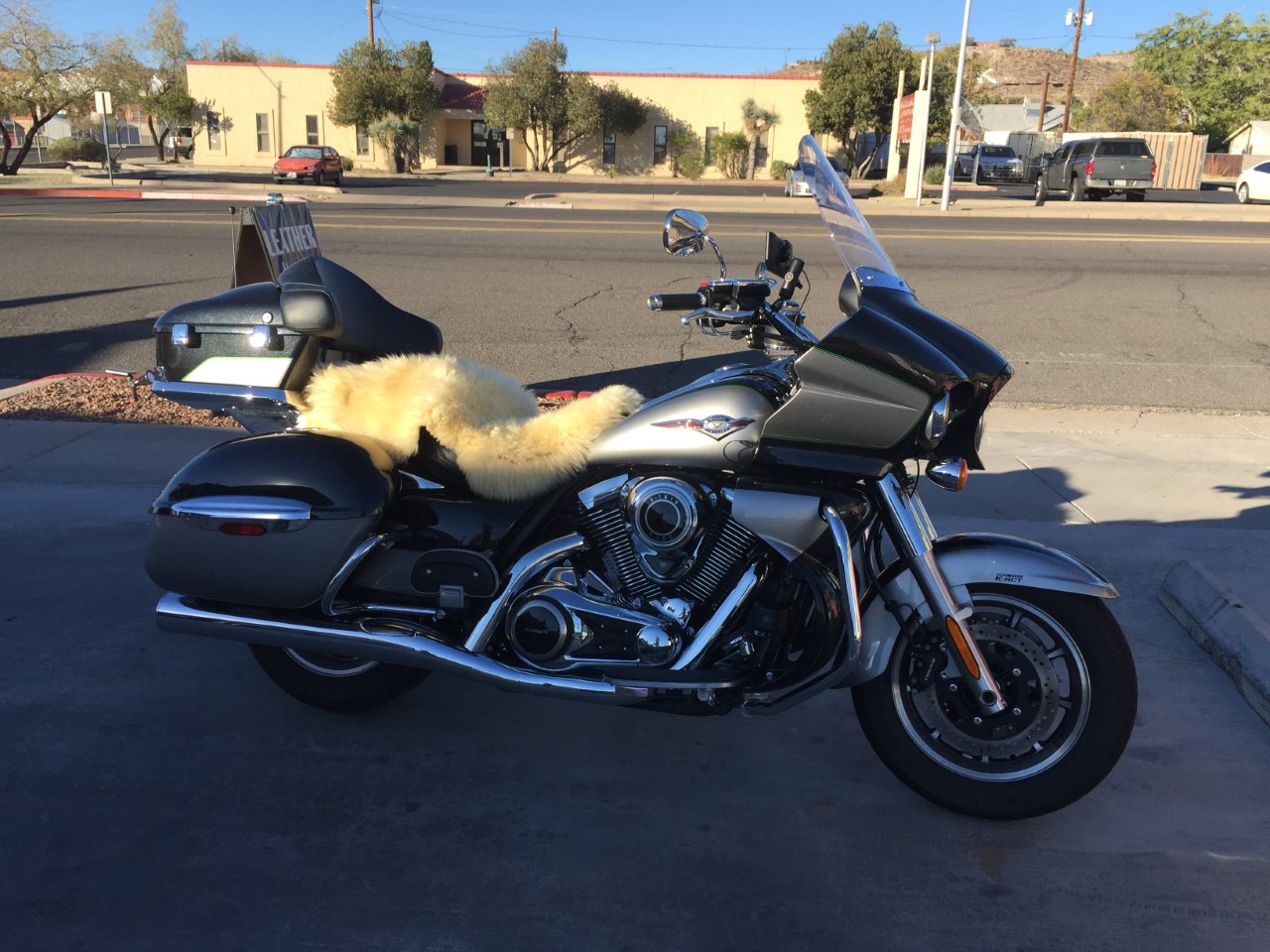 Motorcycle Seat SheepSkins Cover.  Can Be Custom-Cut-To-Fit.