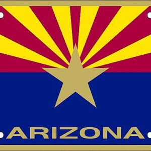 Arizona Flag License Plate 