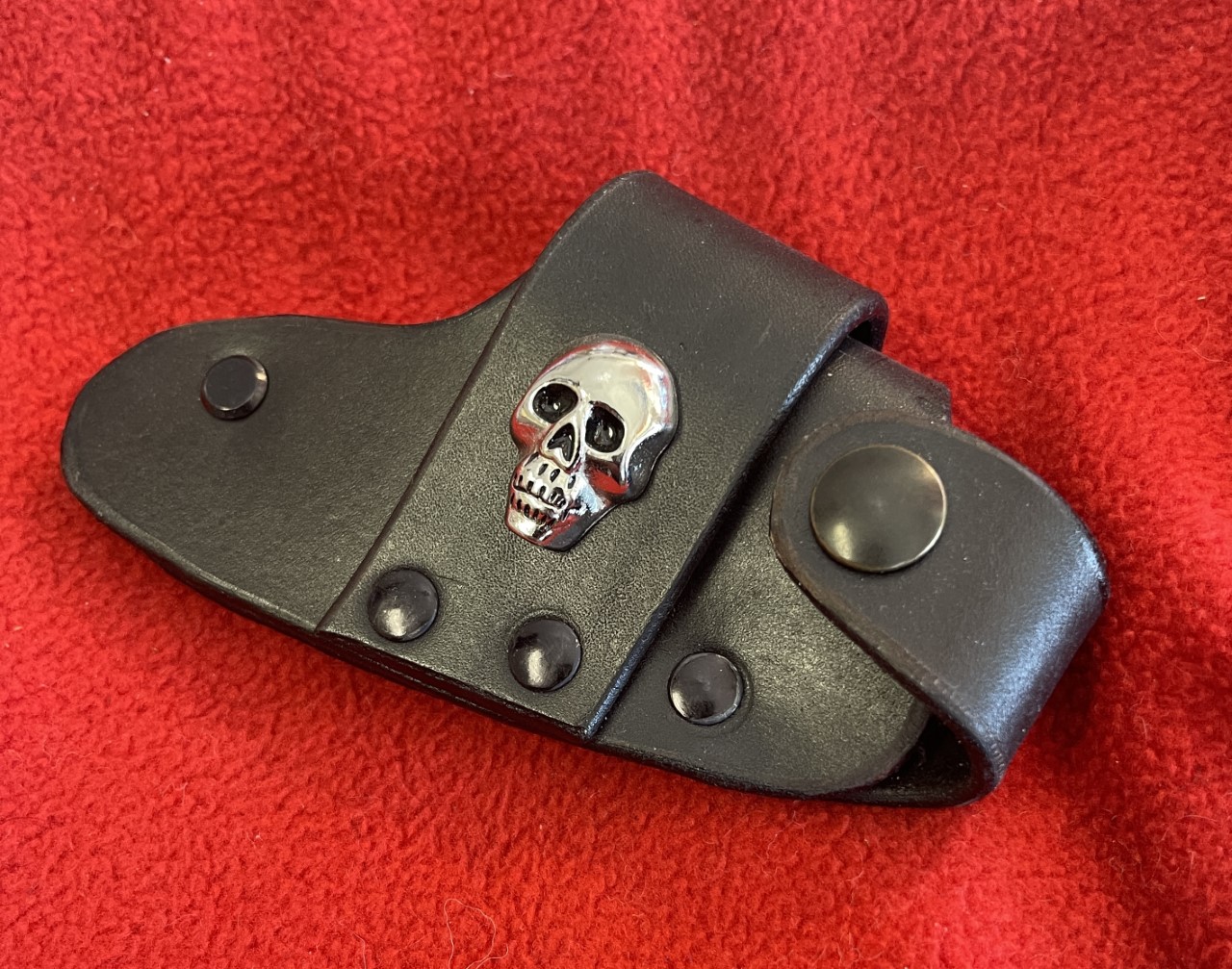 Quick Draw Knife Holster Blacked Out Skull