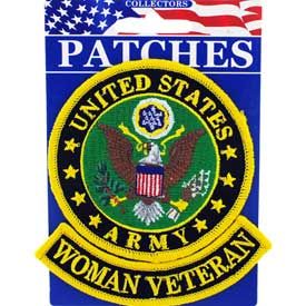 US Army Woman Veteran Embroidered Patch