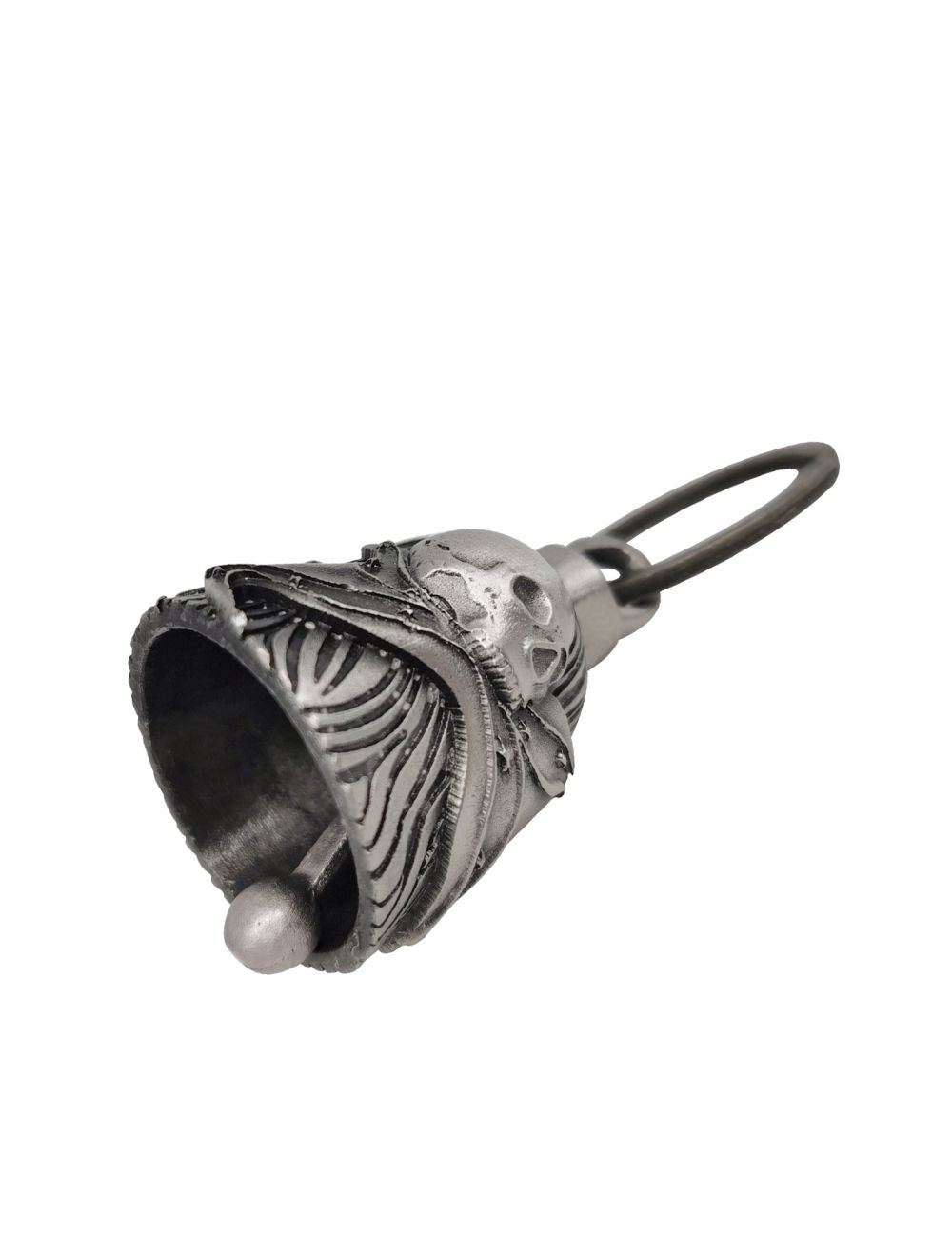 Skull Wavy Rebel Flag Motorcycle Bell