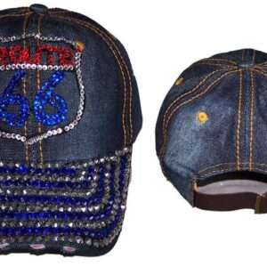 route 66 denim hat