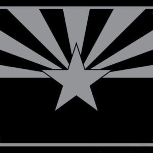 Tactical Arizona Flag License Plate