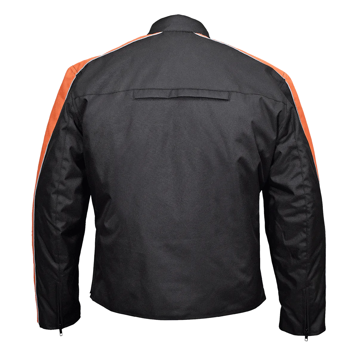 Men's Textile Jacket With Orange Stripe