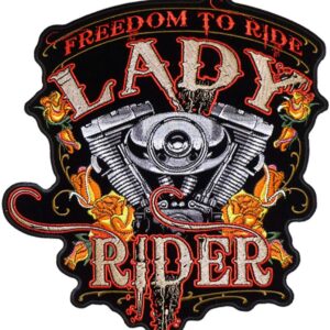 Freedom To Ride Lady Rider Patch