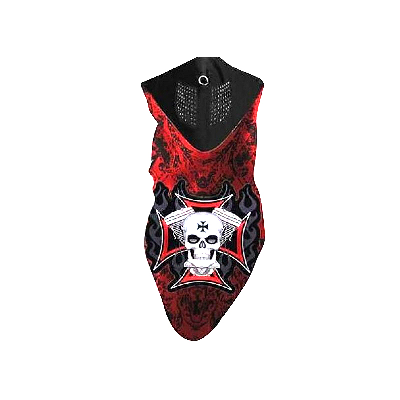 Skull & Iron Cross Bandana Mask