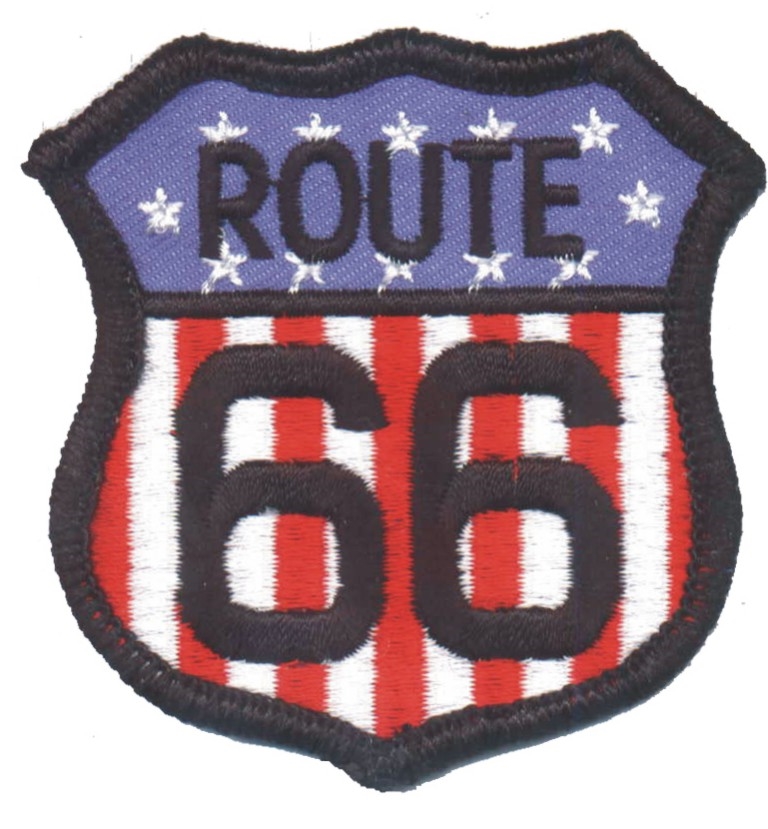 Route 66 American Flag Patch