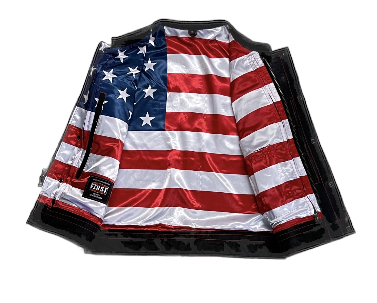 Born Free Men's Motorcycle Leather Vest  inside