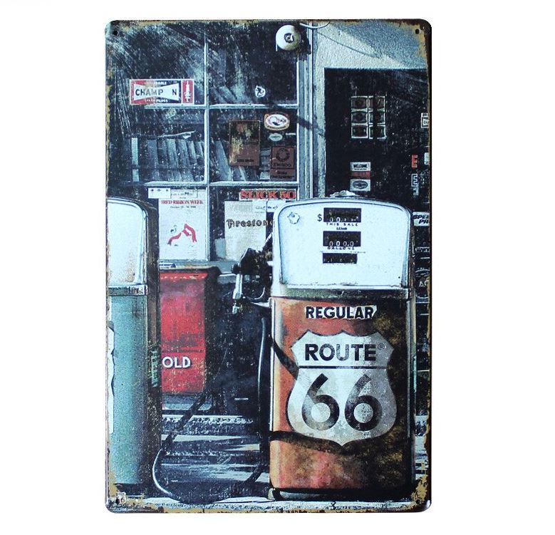 Route 66 Metal Signs Route 66 License Plates
