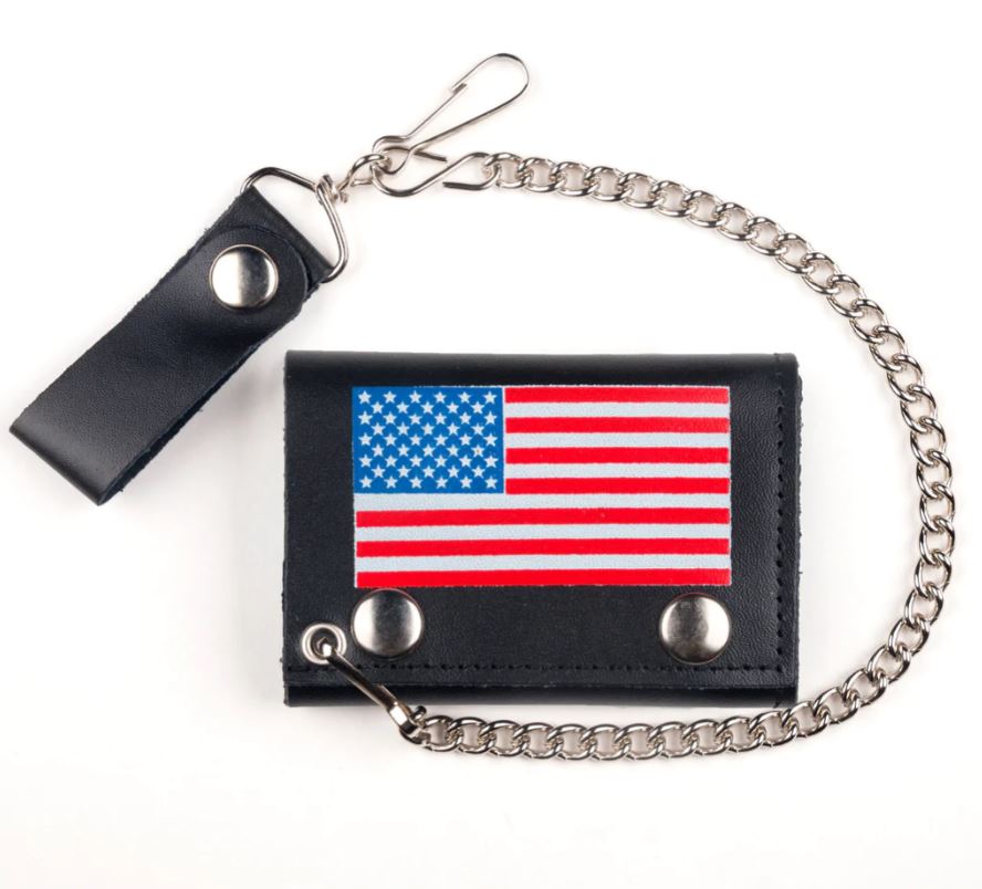 US Flag Chain Wallet