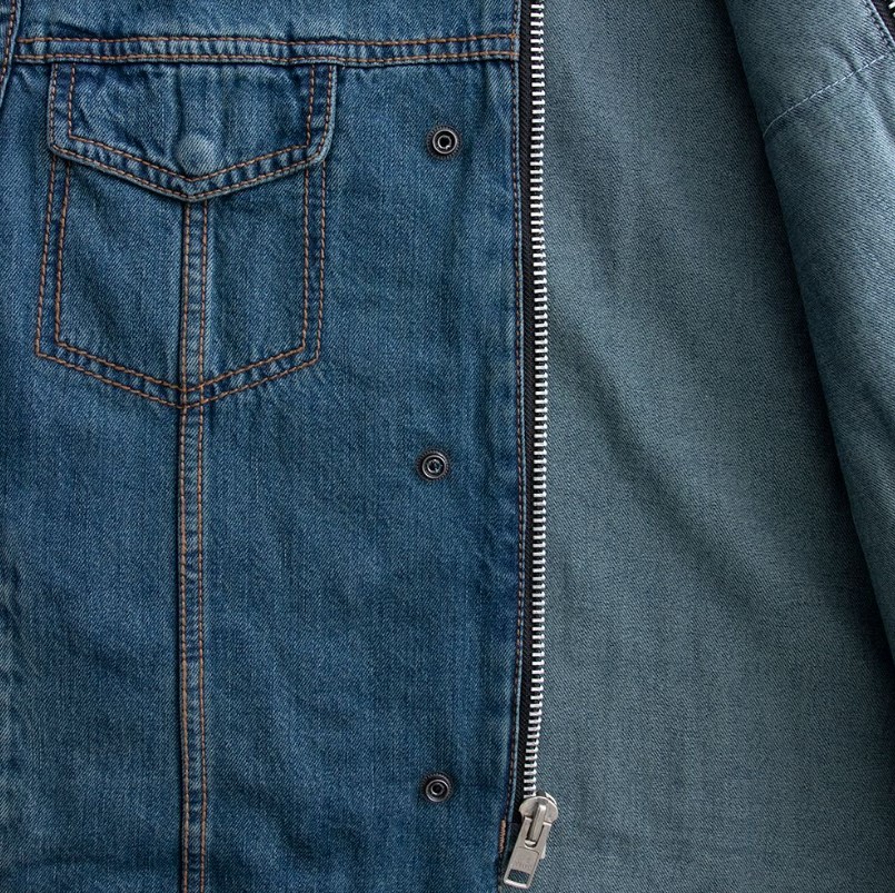 Men's Motorcycle Denim Vest