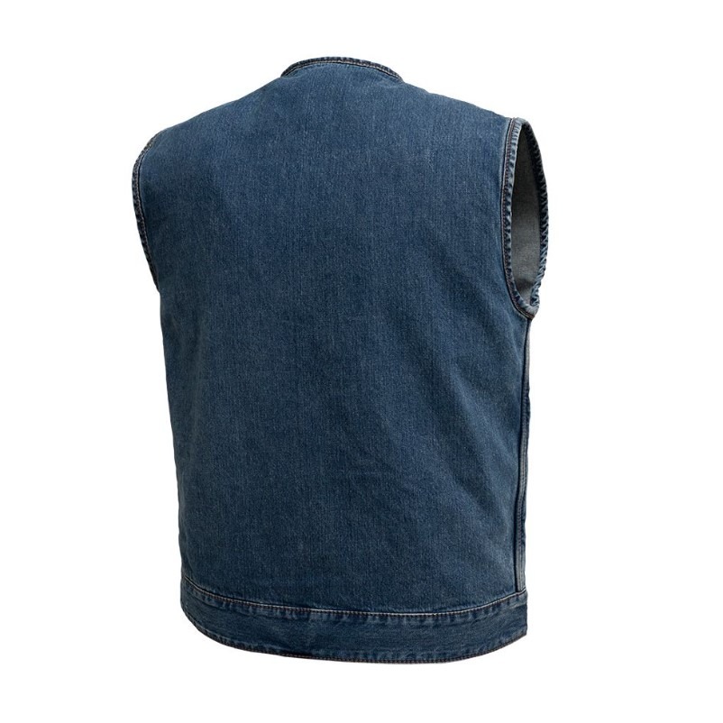 Men's Motorcycle Denim Vest