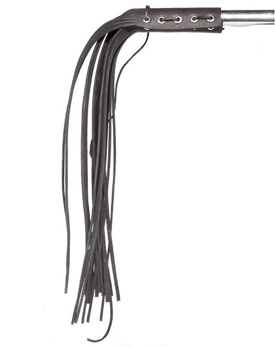 Black Motorcycle Naked Leather Handlebar Covers with Fringe