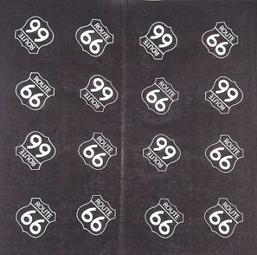 Route 66 Shield Black Bandana