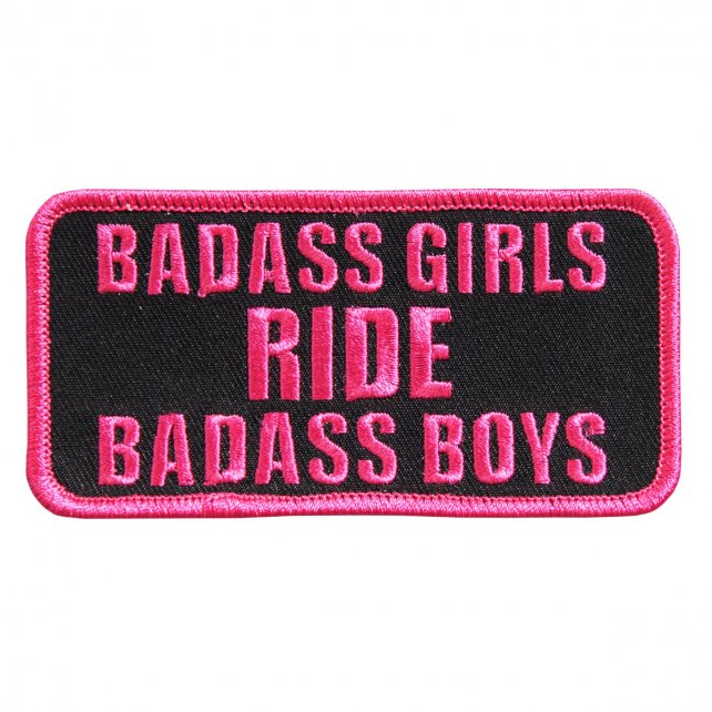 Badass Girls Ride Badass Boys Patch